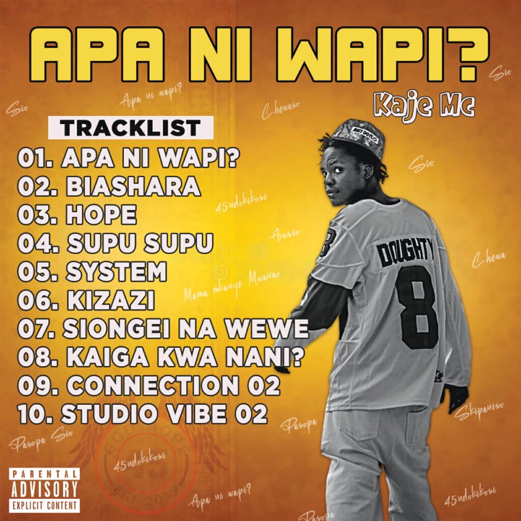 ALBUM Kaje Mc (Double Killer) Apa Niwapi ? Download Dachi Msafi